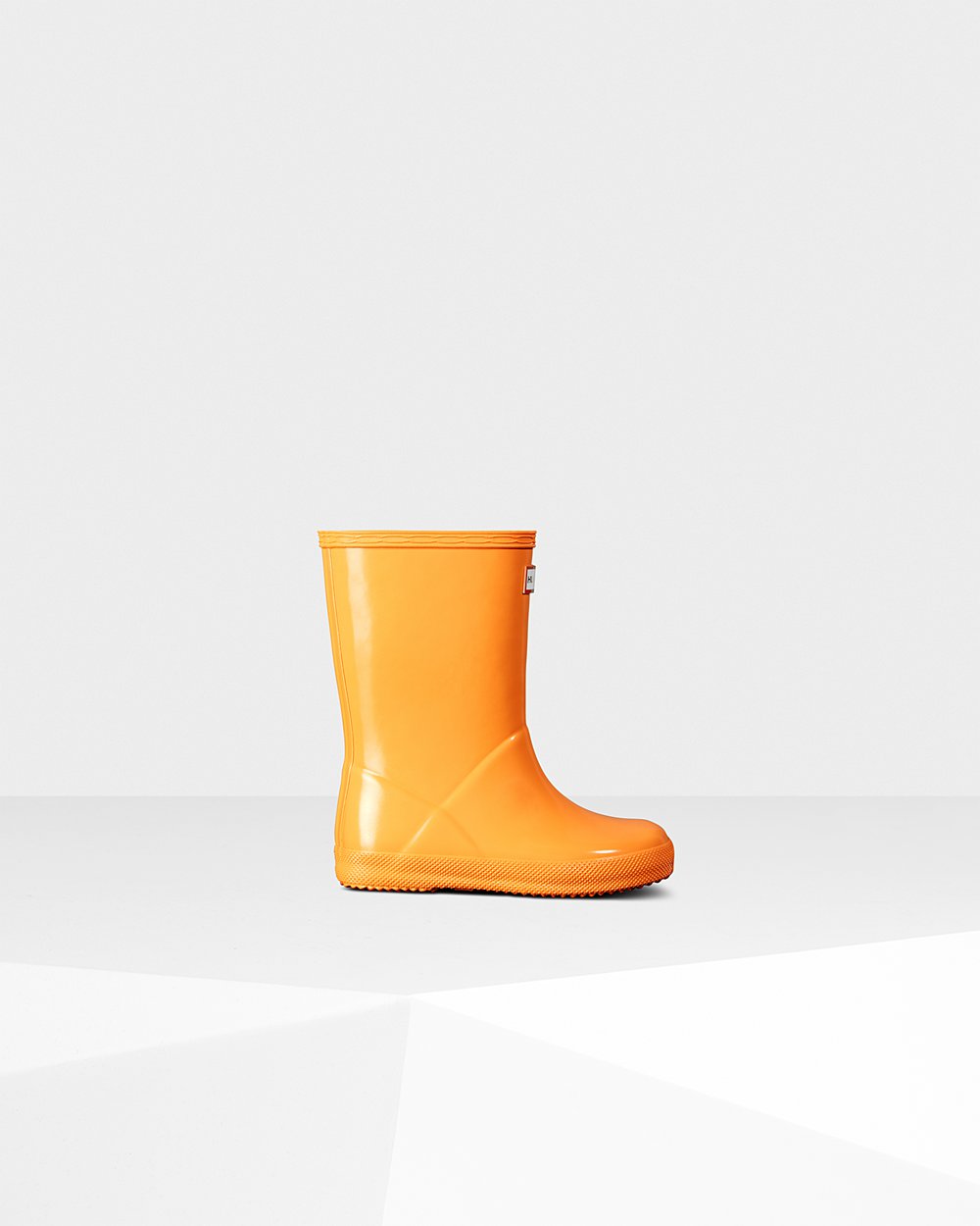 Kids Hunter Original First Classic Gloss | Rain Boots Orange | NZ-43578-LXFD